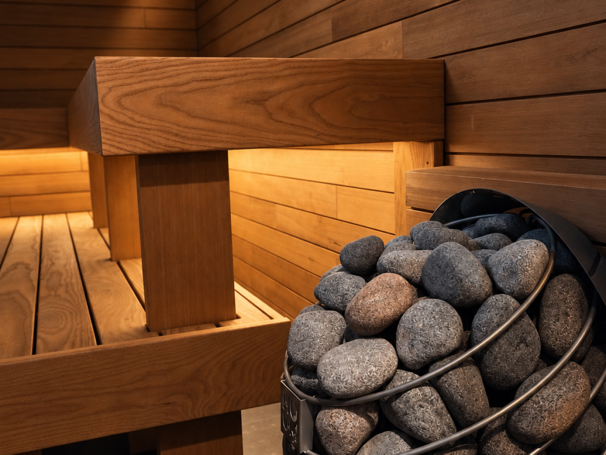 Heater and benches